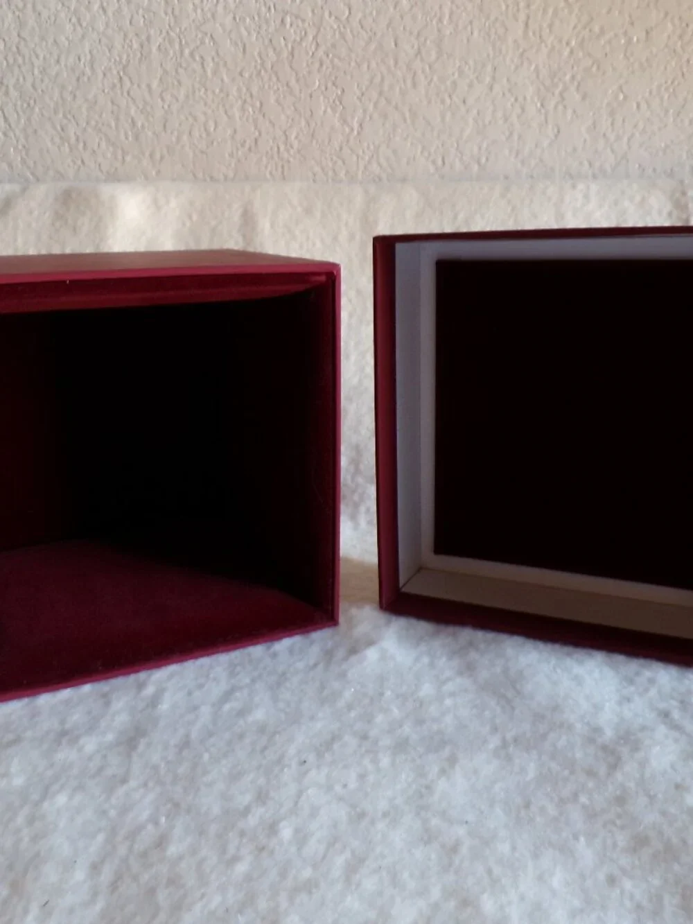 3 Velvet Lined Boxes Luxury Padded